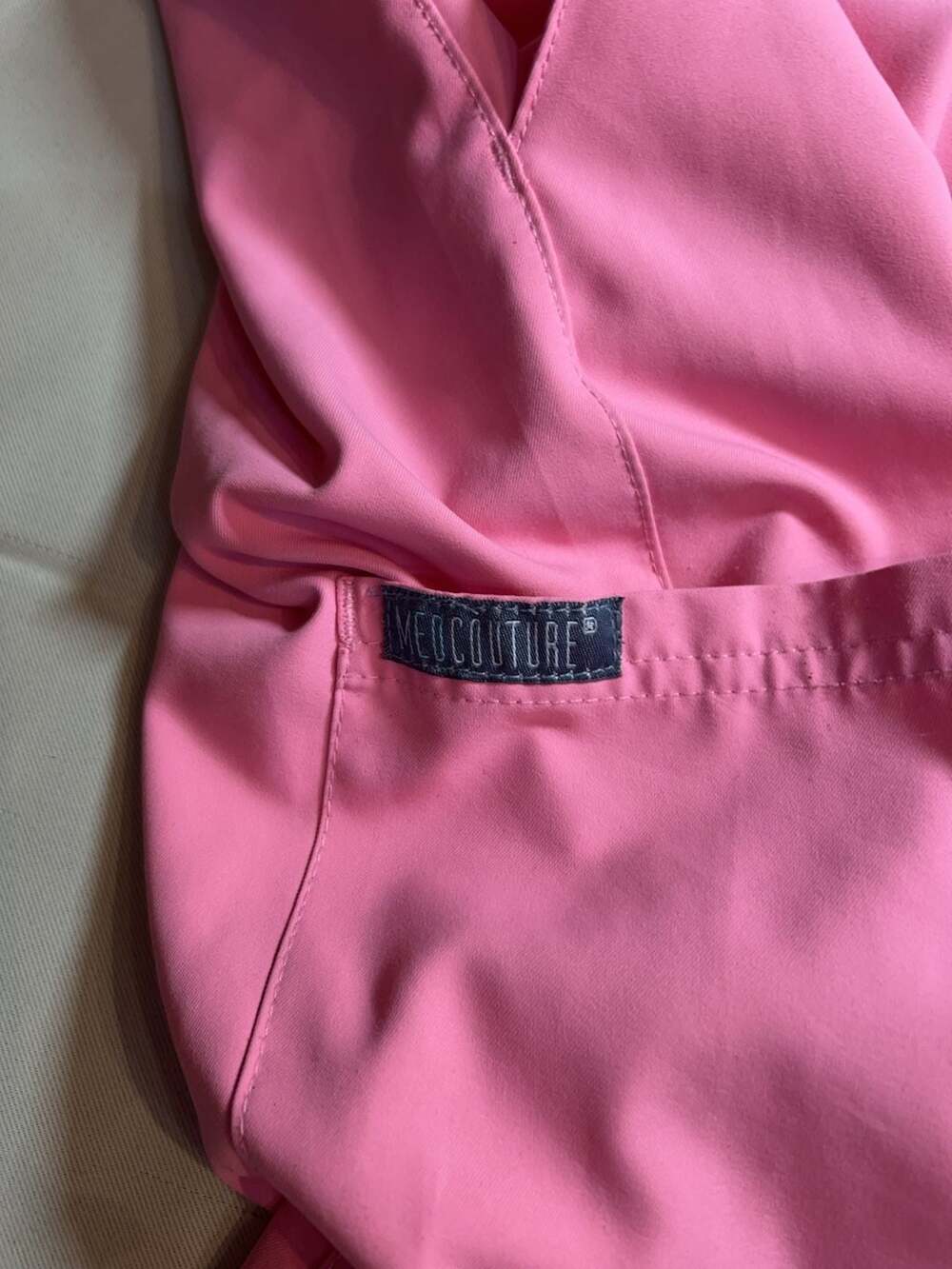 Med Couture Insight Jogger Scrub Pants Pink Size XLP - Picture 2 of 3